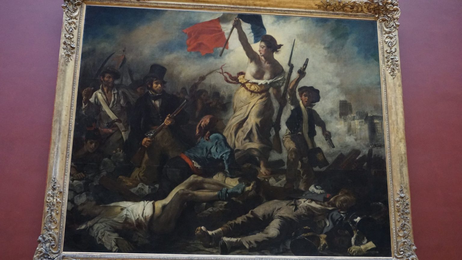 8.✓See the Liberty leading the people painting.